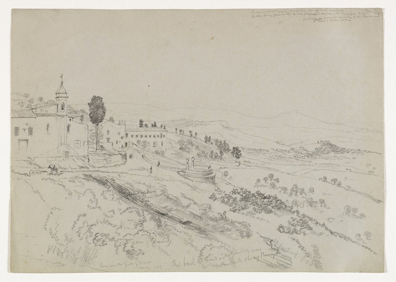 Girgentin portilta, Sisilia, 1842. tekijältä Thomas Cole