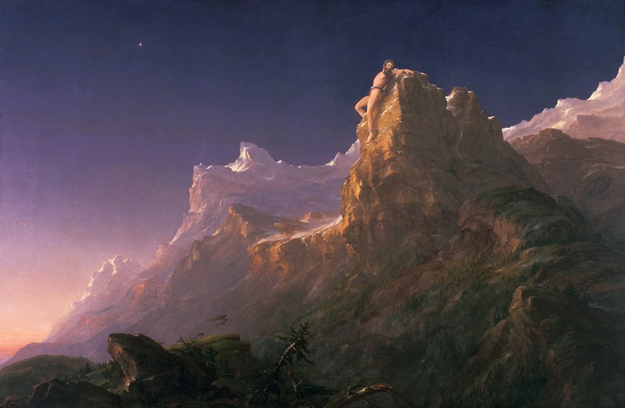 Sidottu Prometheus tekijältä Thomas Cole