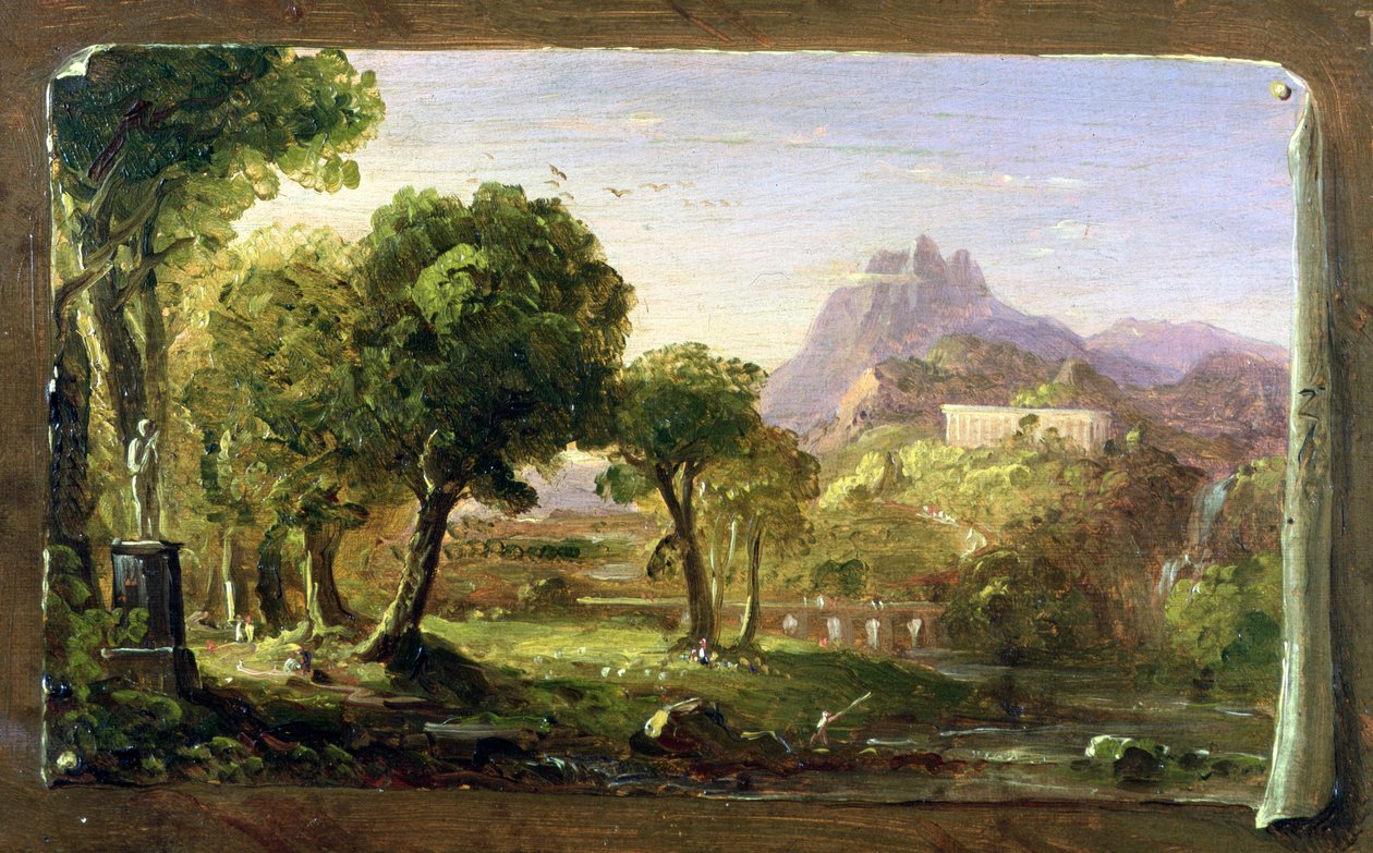 Study for Dream of Arcadia, 1838 tekijältä Thomas Cole