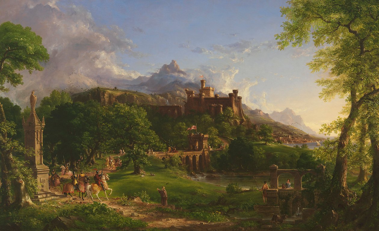 Lähtö, 1837 tekijältä Thomas Cole