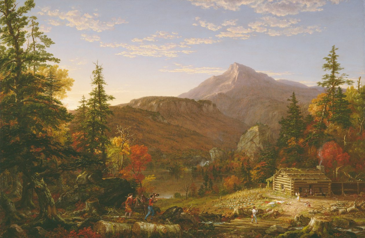 Metsästäjän paluu tekijältä Thomas Cole
