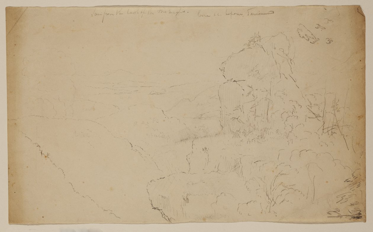 The Last of the Mohicans (grafiittikynä luonnonvalkoiselle paperille) tekijältä Thomas Cole