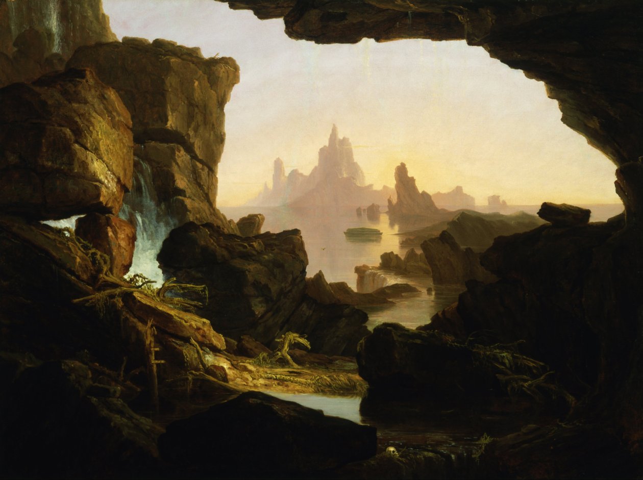 Tulvan veden laskeutuminen tekijältä Thomas Cole