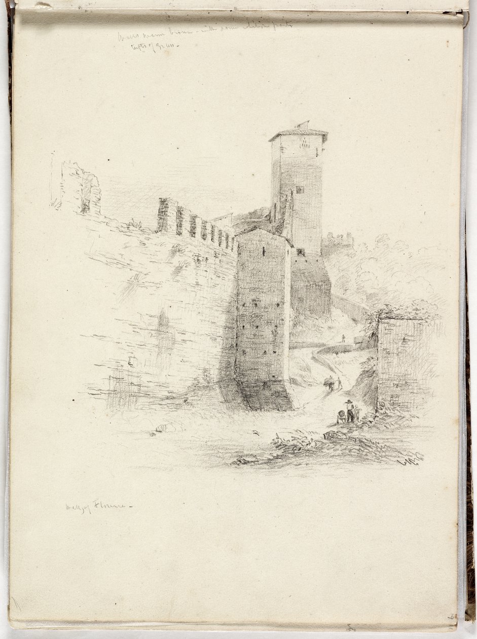 Firenzen muuri, 1831 tekijältä Thomas Cole