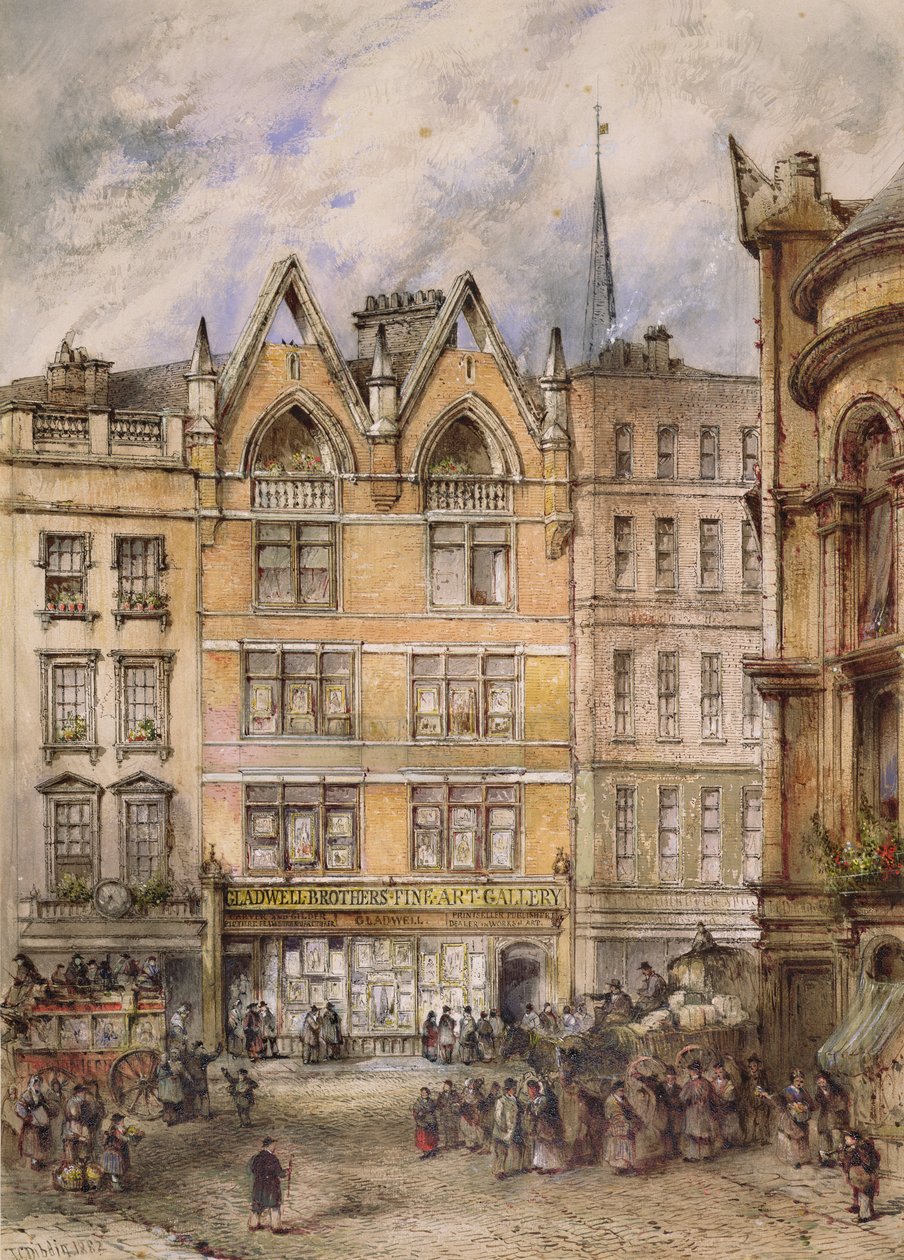 Näkymä Gracechurch Streetille, 1882 tekijältä Thomas Colman Dibdin