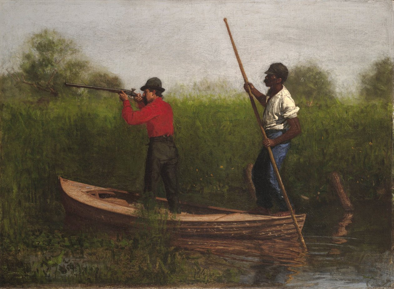 Rail Shooting on Delaware, 1876 tekijältä Thomas Eakins