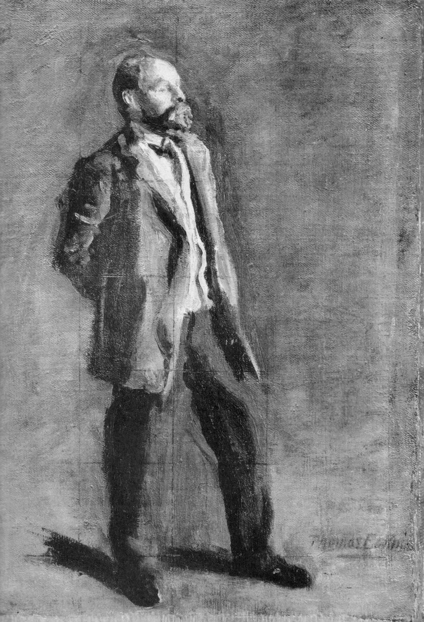 Luonnos John McLure Hamiltonin muotokuvalle tekijältä Thomas Eakins