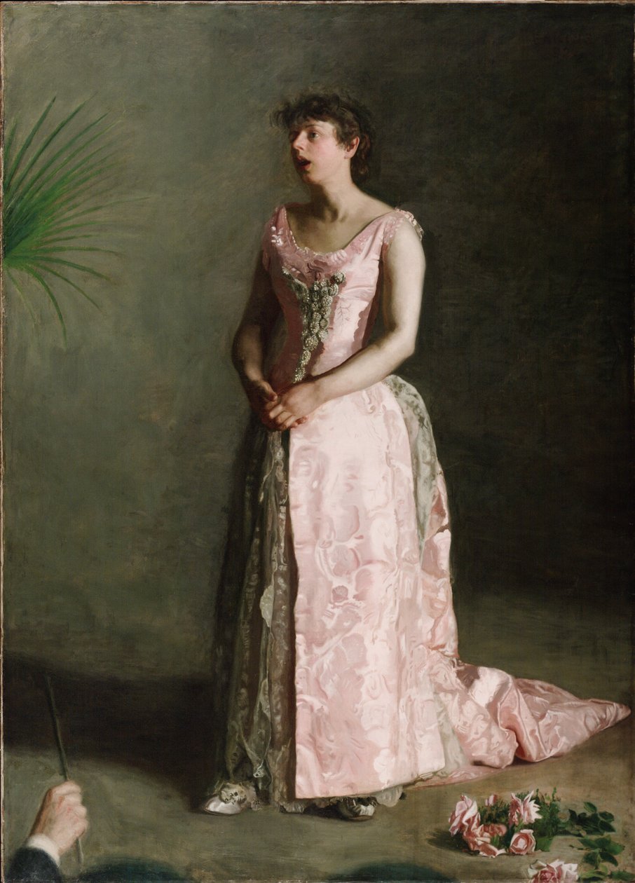Konsertin laulaja tekijältä Thomas Eakins