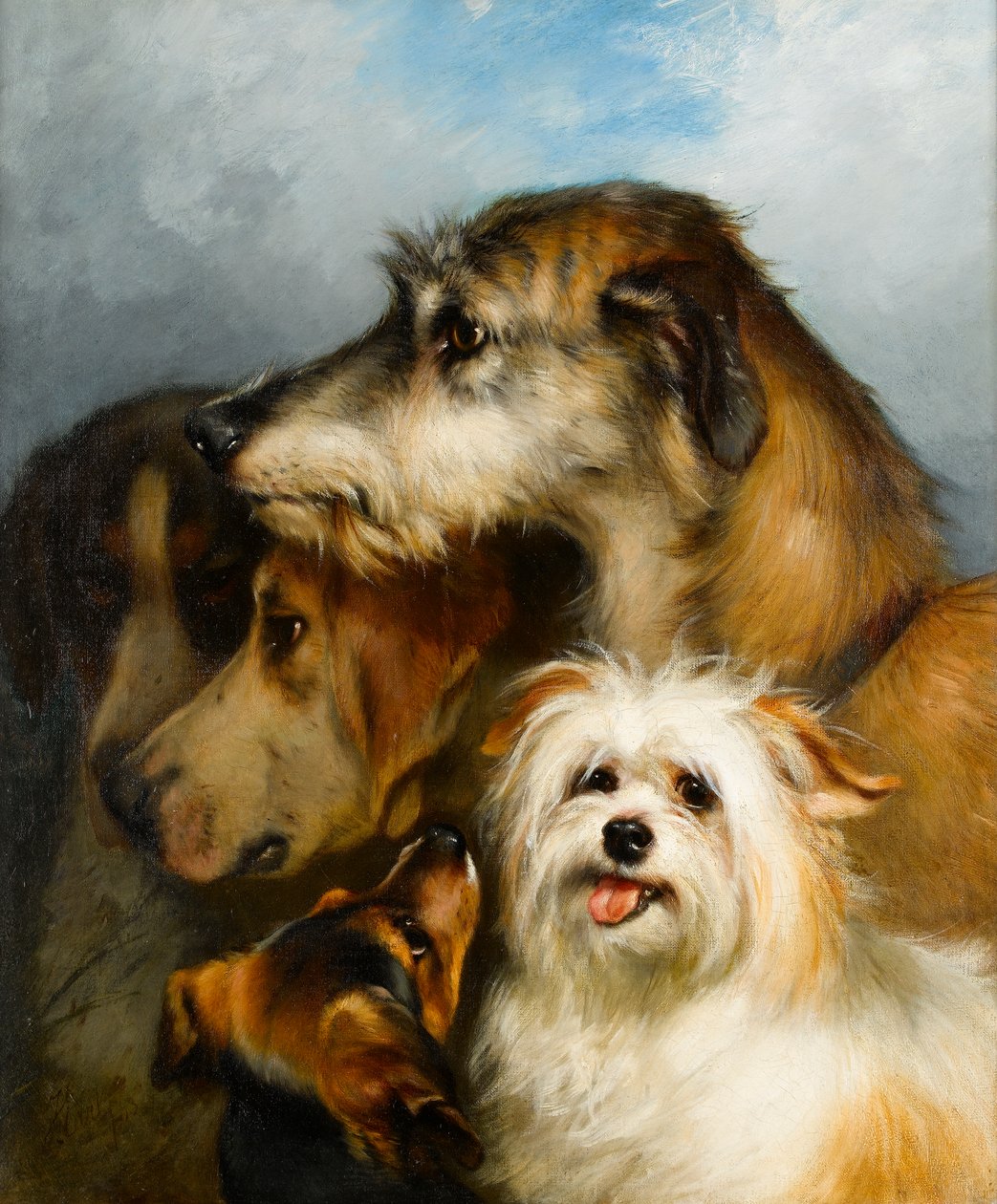 Susikoira ja urheiluseurat, 1863 tekijältä Thomas Earl