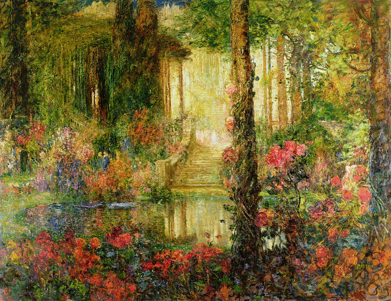 The Garden of Enchantment - lavastettu Parsifalille, 1914 tekijältä Thomas Edwin Mostyn