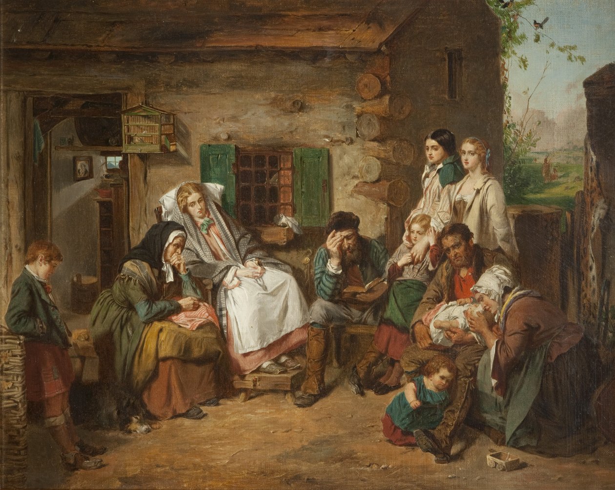 Skotlantilaiset uudisasukkaat Pohjois-Amerikassa tekijältä Thomas Faed