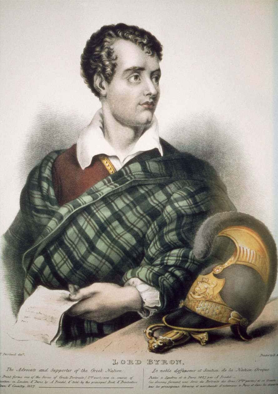 Lord Byron (1788-1824) 1827 tekijältä Thomas Fairland