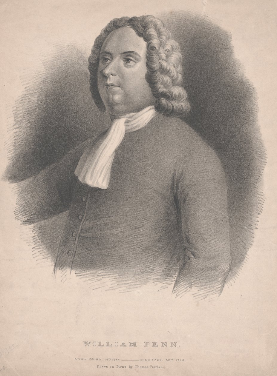 William Penn litho tekijältä Thomas Fairland