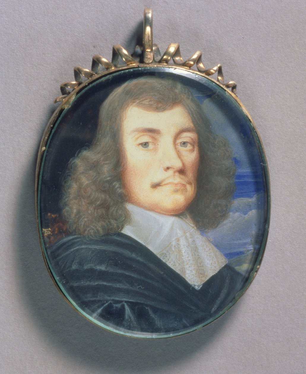 Miniatyyri miehestä, mahdollisesti Sir John Wildman, 1675 (wc vellum) tekijältä Thomas Flatman