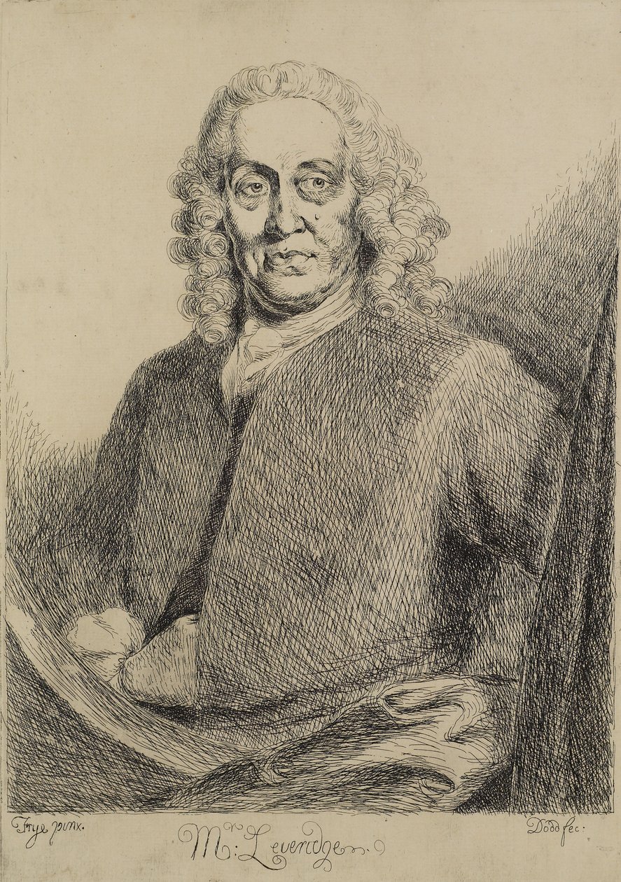 Mr. Leveridge, kaiverrus Daniel Dodd (fl.1761-80), n.1770 tekijältä Thomas Frye