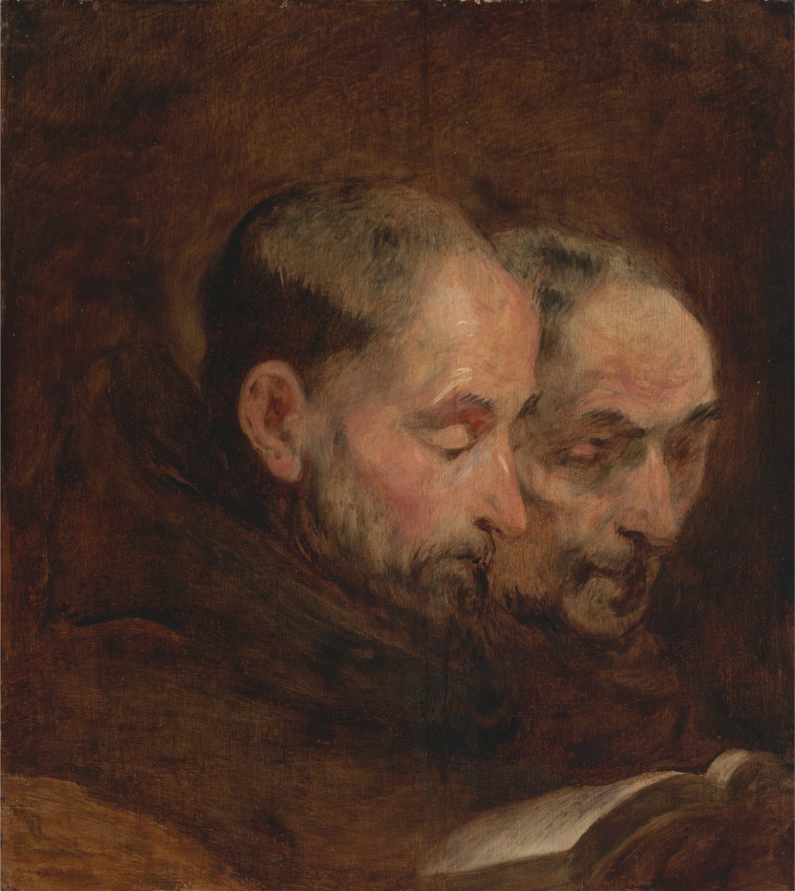Kopio maalauksen jälkeen, joka on perinteisesti omistettu Van Dyckille kahdesta munkista tekijältä Thomas Gainsborough