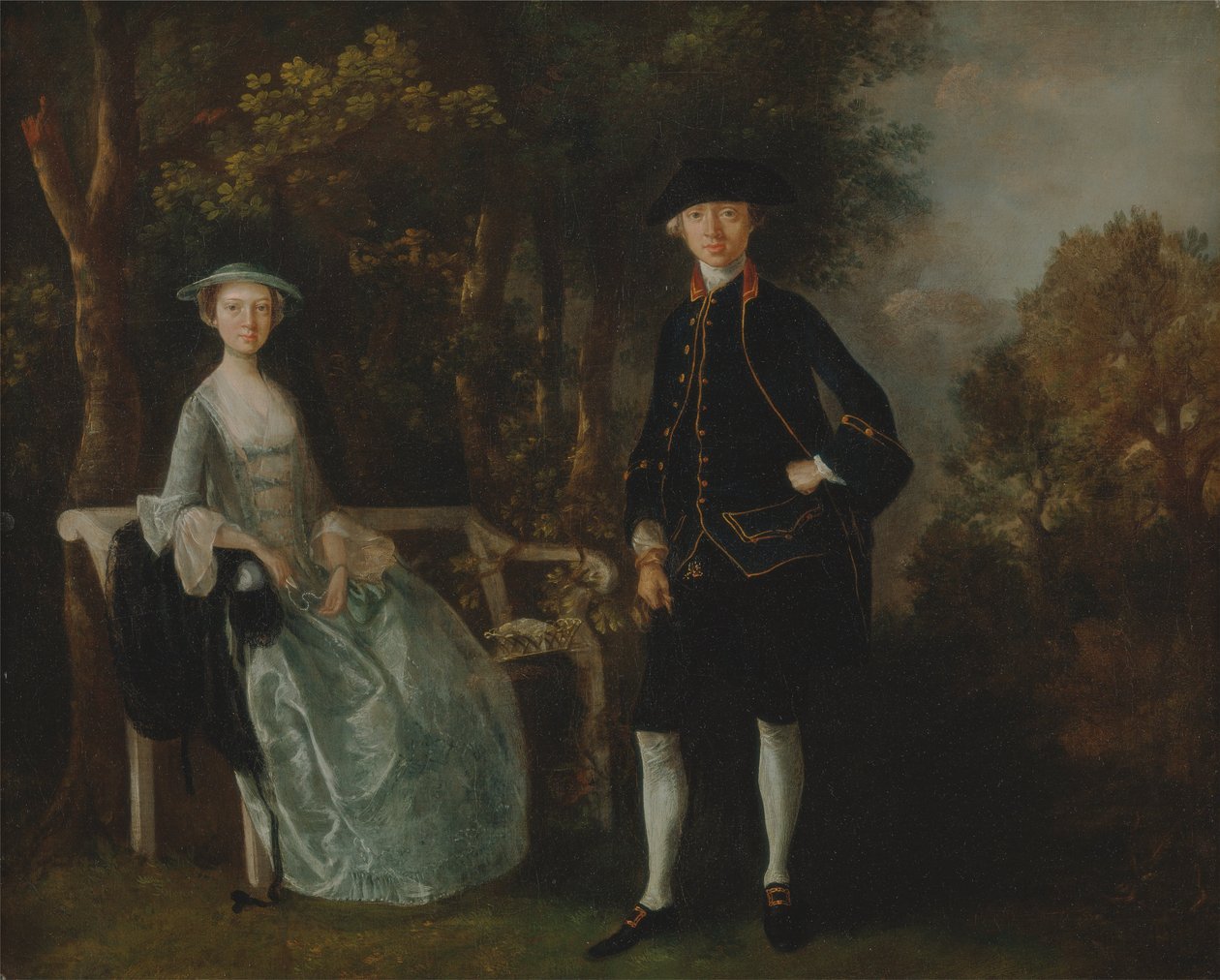 Lady Lloyd ja hänen poikansa Richard Savage Lloyd, Hintlesham Hall, Suffolk tekijältä Thomas Gainsborough