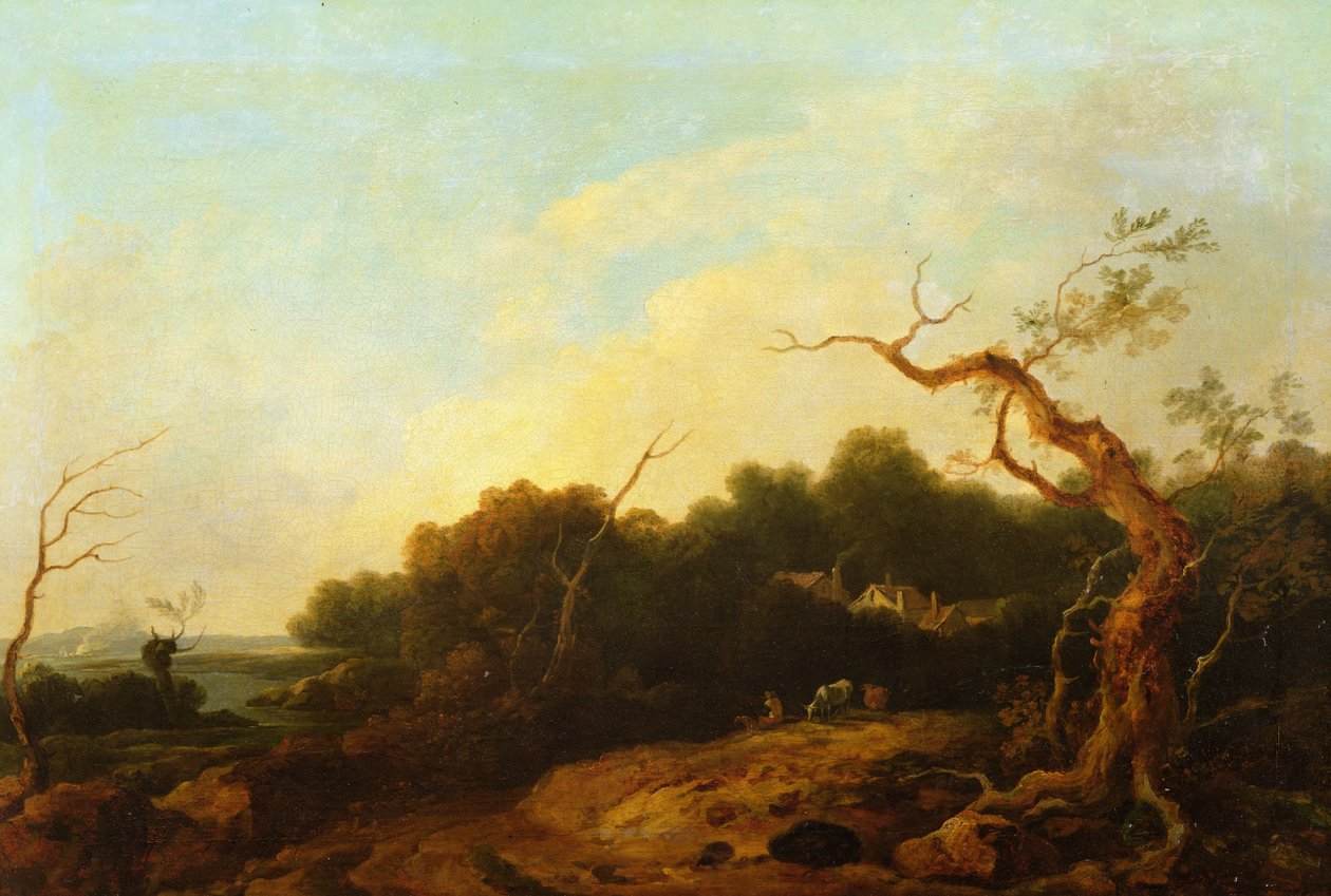 Maisema, noin 1750 tekijältä Thomas Gainsborough