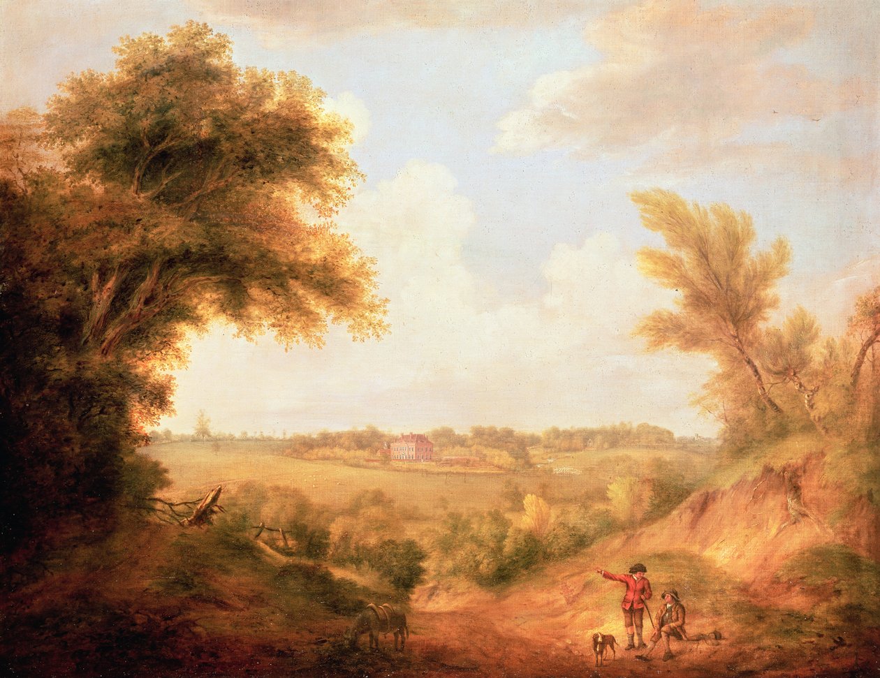 Maisema talon kanssa, 1700-luku tekijältä Thomas Gainsborough