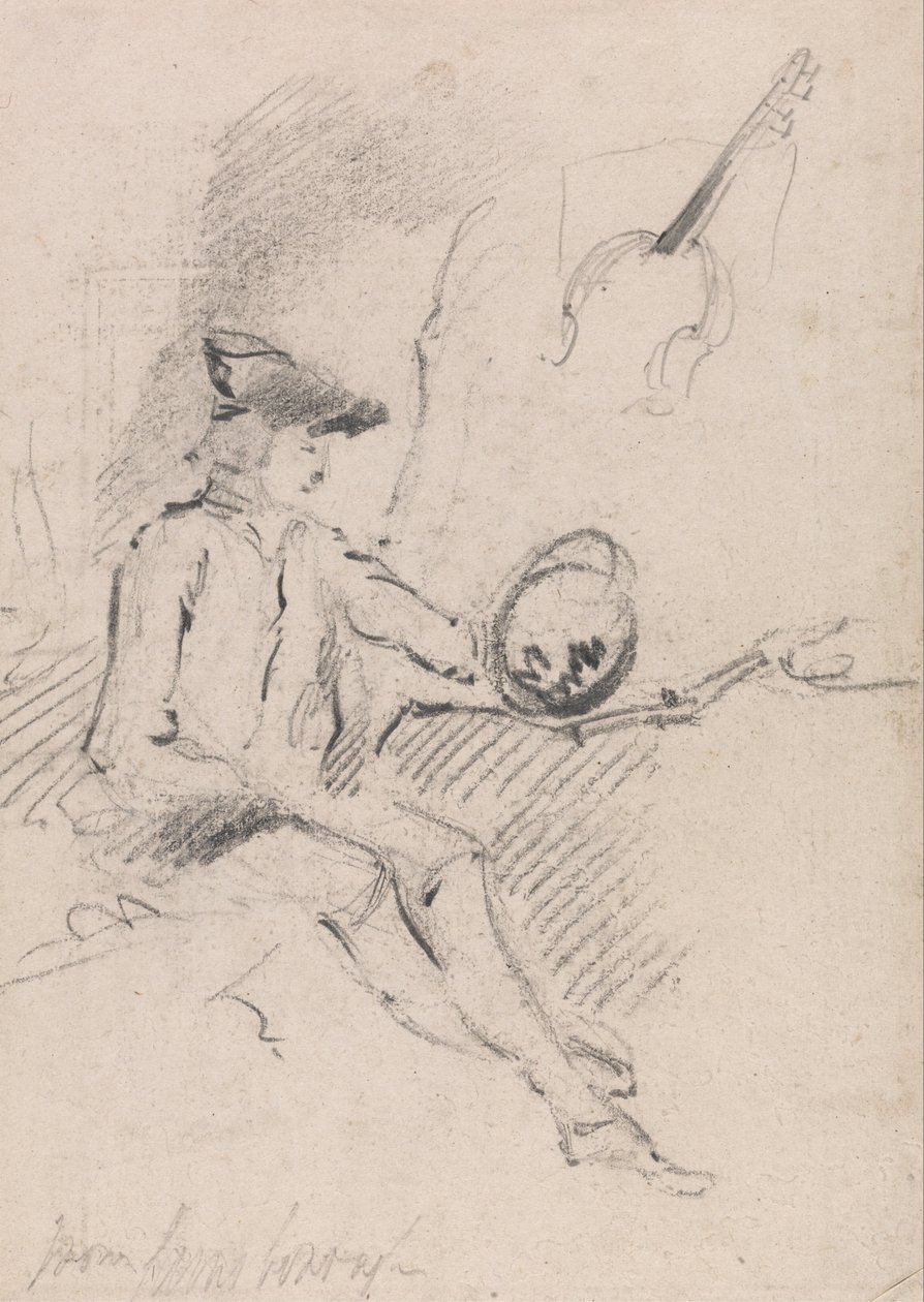 Mies pitelee Claude -lasia tekijältä Thomas Gainsborough