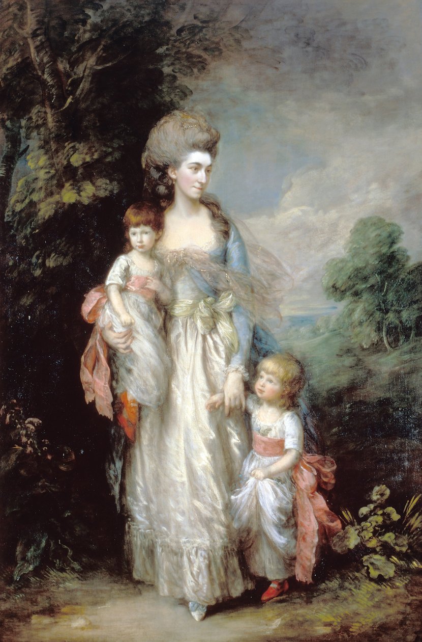 Rouva Elizabeth Moody poikiensa Samuelin ja Thomasin kanssa tekijältä Thomas Gainsborough