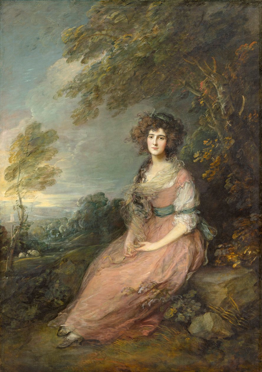 Rouva Richard Brinsley Sheridan, 1785-87 tekijältä Thomas Gainsborough