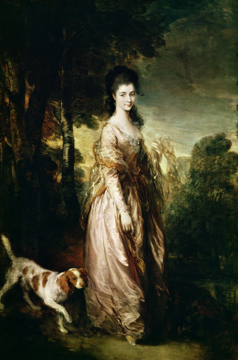 Muotokuva rouva Lowndes-Stonesta (1758-1837) noin 1775. tekijältä Thomas Gainsborough