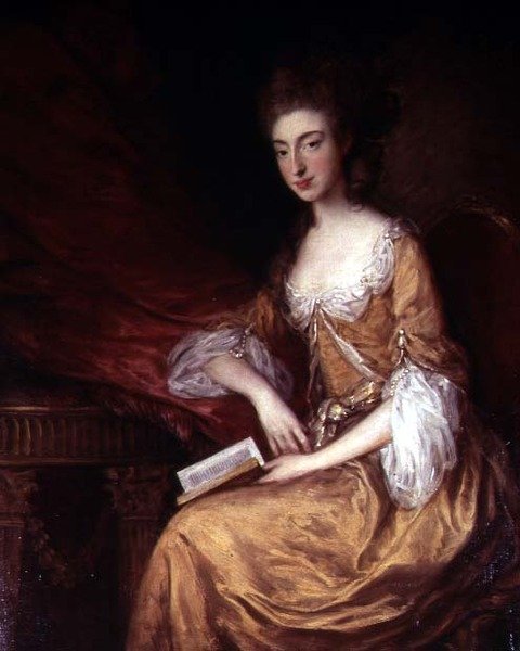 Muotokuva naisesta kirjan kanssa tekijältä Thomas Gainsborough
