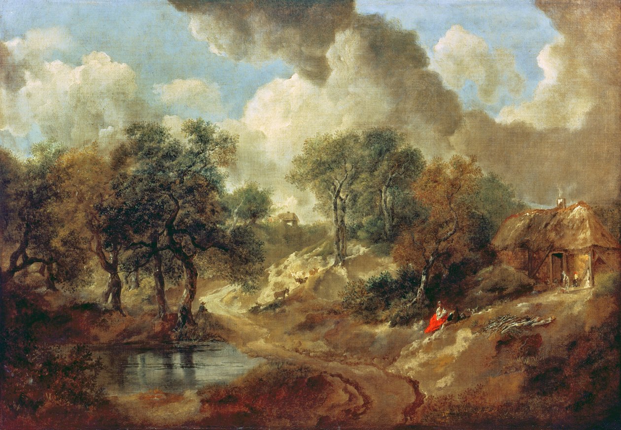 Suffolkin maisema, 1748 tekijältä Thomas Gainsborough