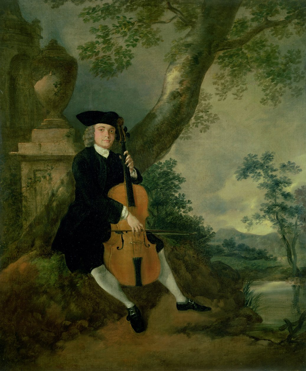 Pastori John Chafy soittaa selloa tekijältä Thomas Gainsborough