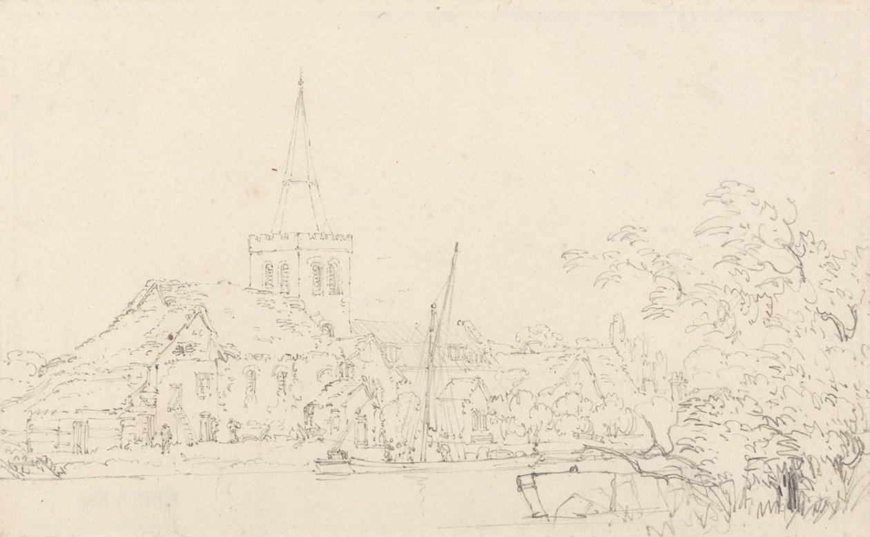 Great Marlow Church, Buckinghamshire tekijältä Thomas Girtin