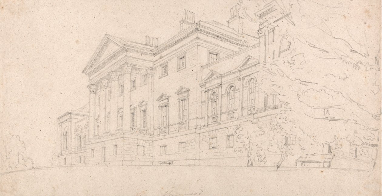 Harewood House, Yorkshire tekijältä Thomas Girtin