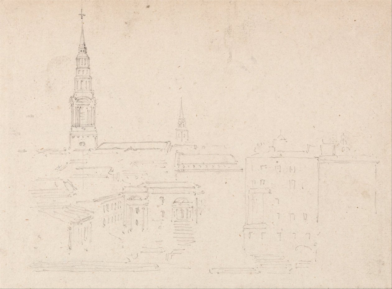 Brides, Fleet Street, Lontoo tekijältä Thomas Girtin