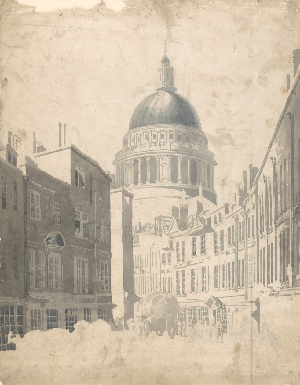 Paulin katedraali, St.Martins-le-Grand, Lontoo tekijältä Thomas Girtin