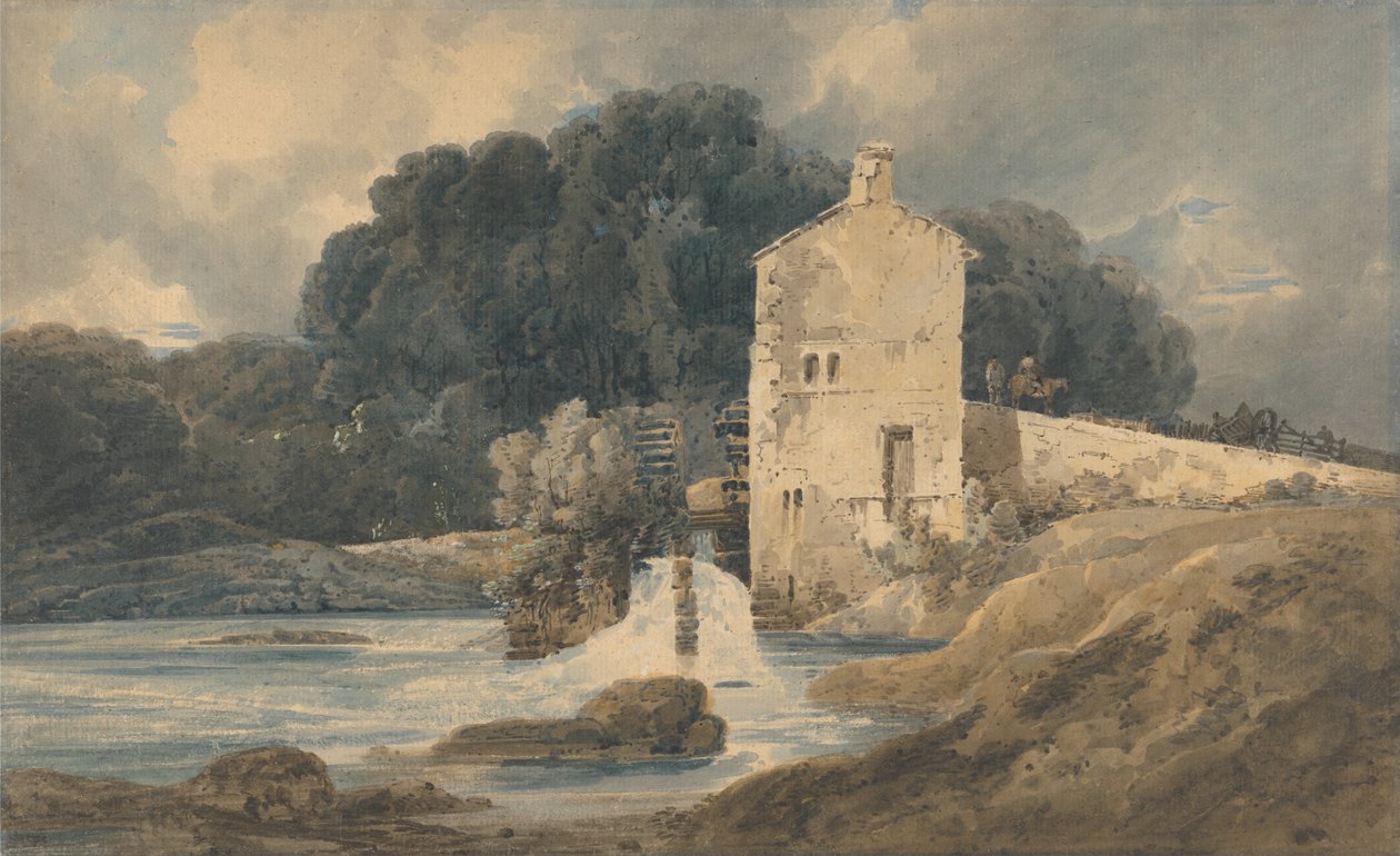 Abbey Mill, Knaresborough tekijältä Thomas Girtin