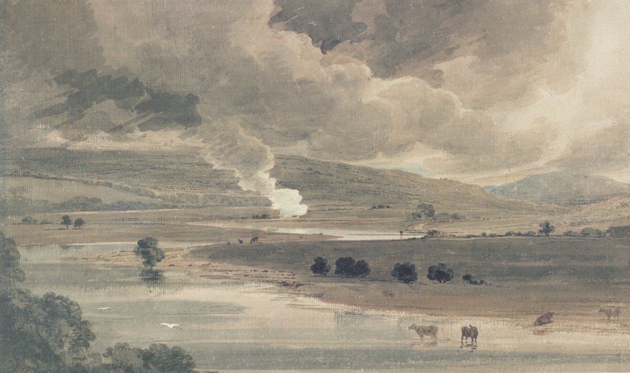 The River Wharfe, 1801 tekijältä Thomas Girtin
