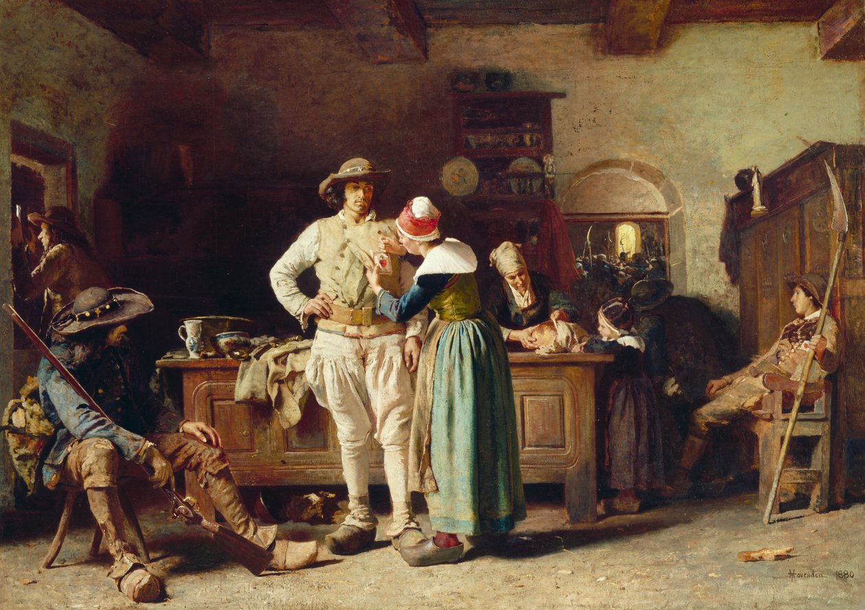 Muellerissa, 1880 tekijältä Thomas Hovenden