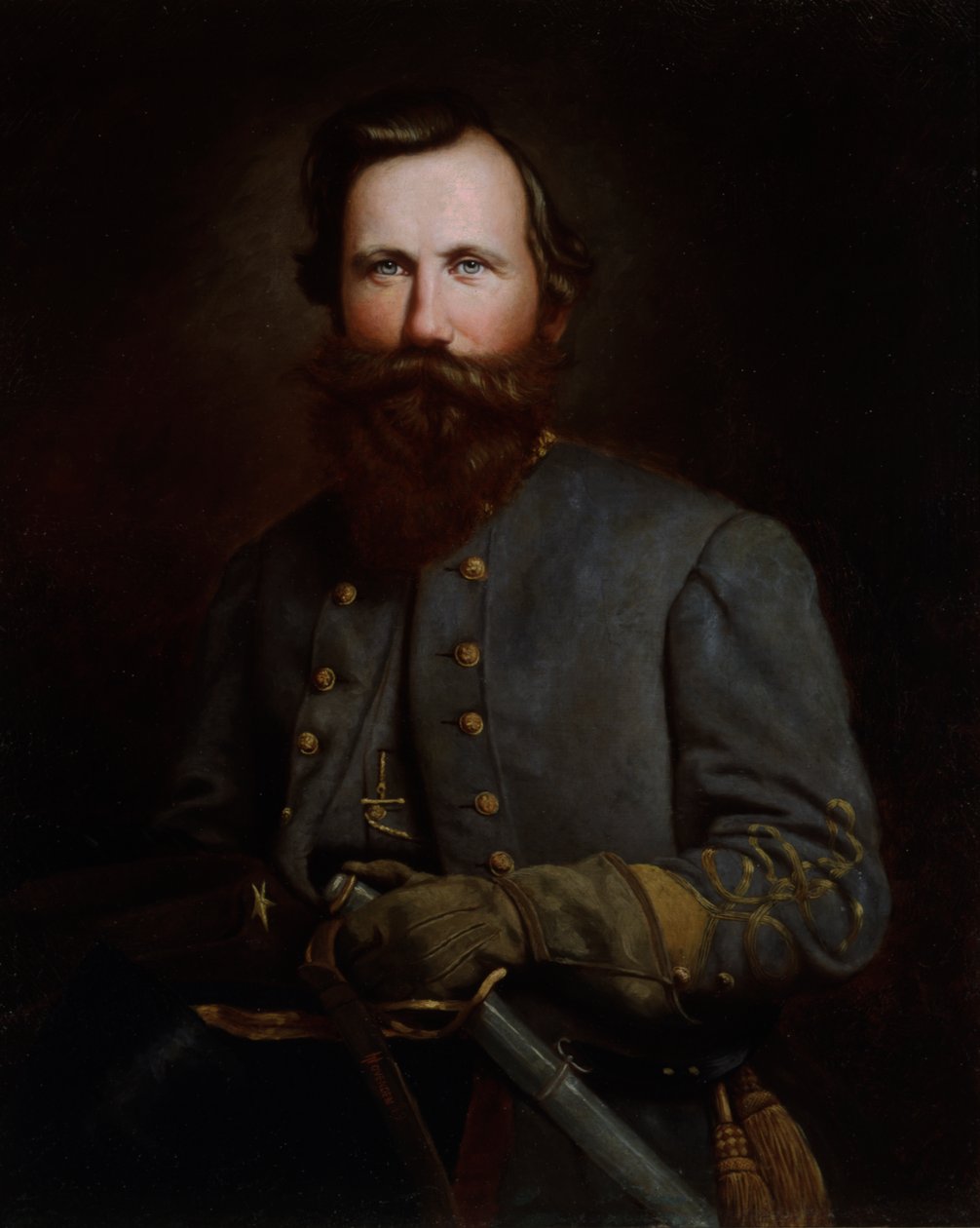 Muotokuva James Ewell Brown Stuartista, 1869 tekijältä Thomas Hovenden