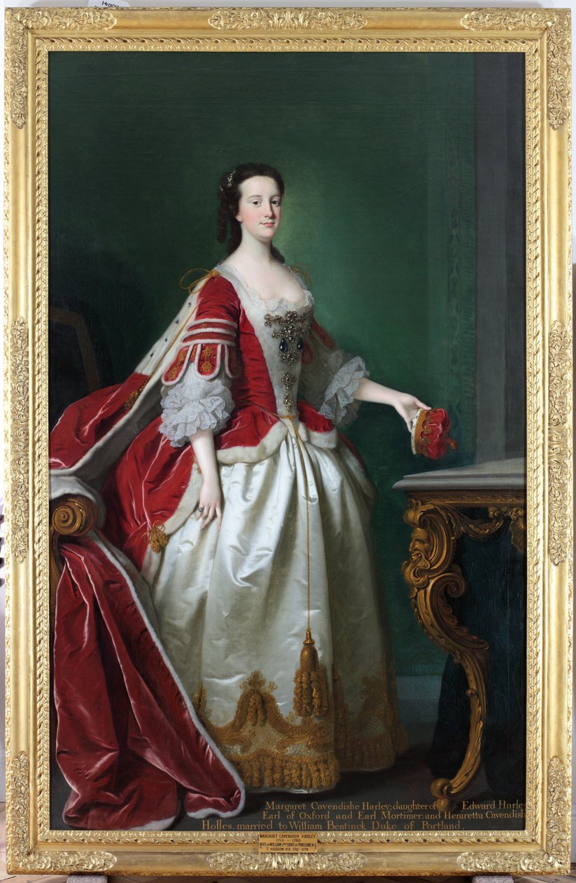Lady Margaret Cavendish-Holles-Harley, Portlandin herttuatar, n. 1744 tekijältä Thomas Hudson
