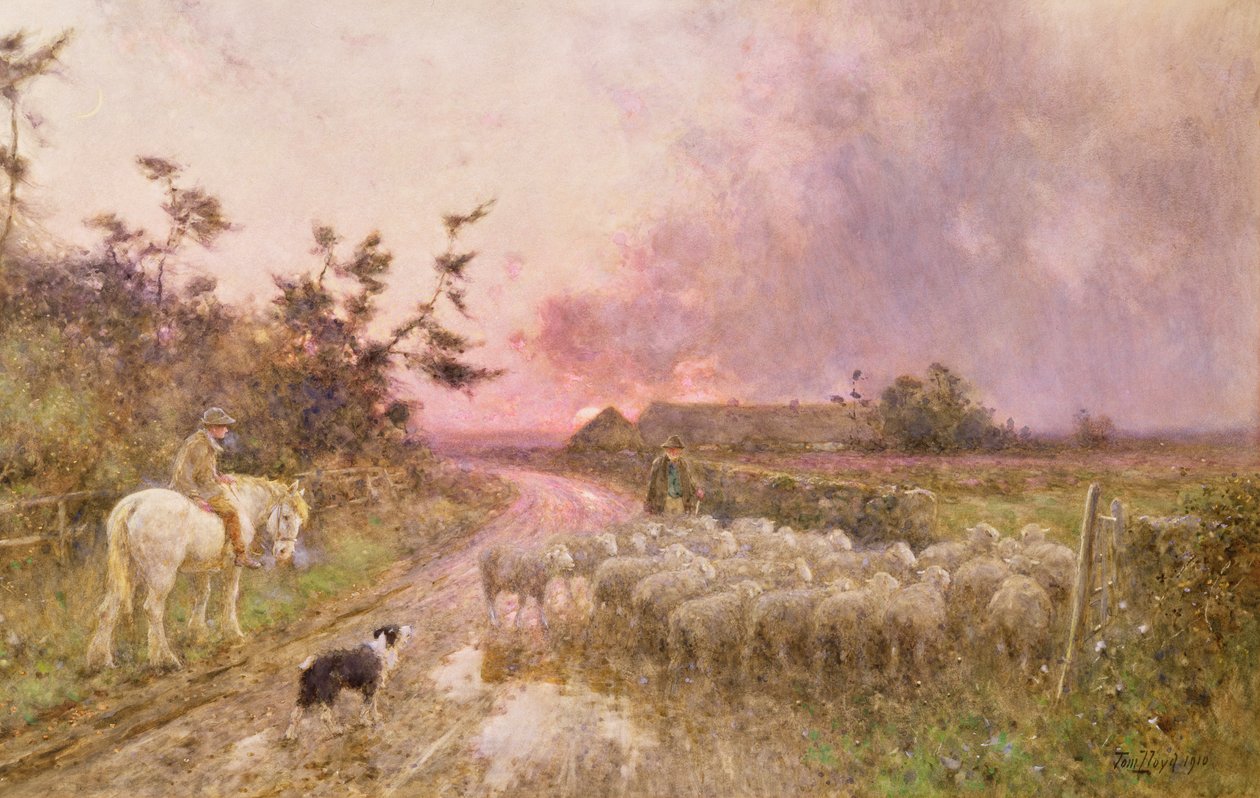 Päivän päätteeksi, 1910 tekijältä Thomas James Lloyd