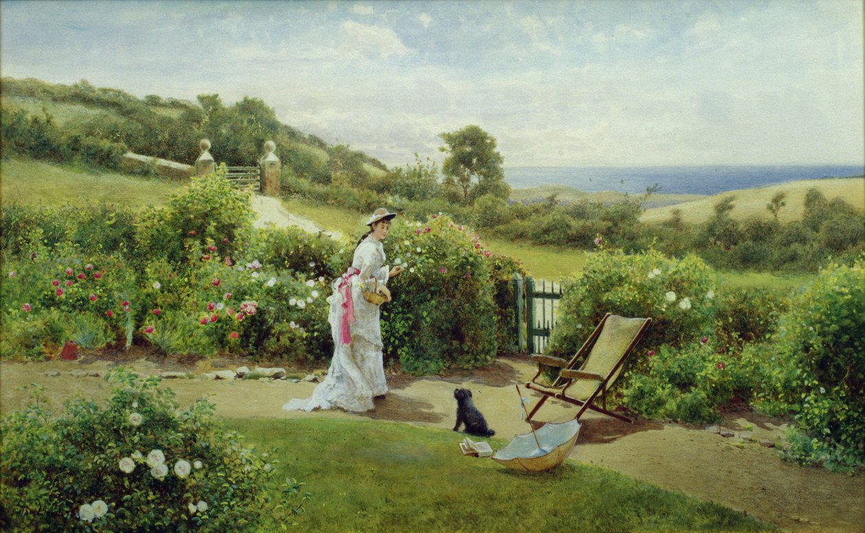 Puutarhassa, 1903 tekijältä Thomas James Lloyd