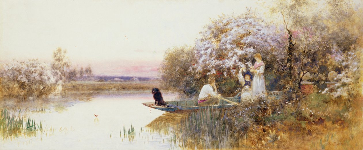 Kukkien poimiminen. 1895 tekijältä Thomas James Lloyd