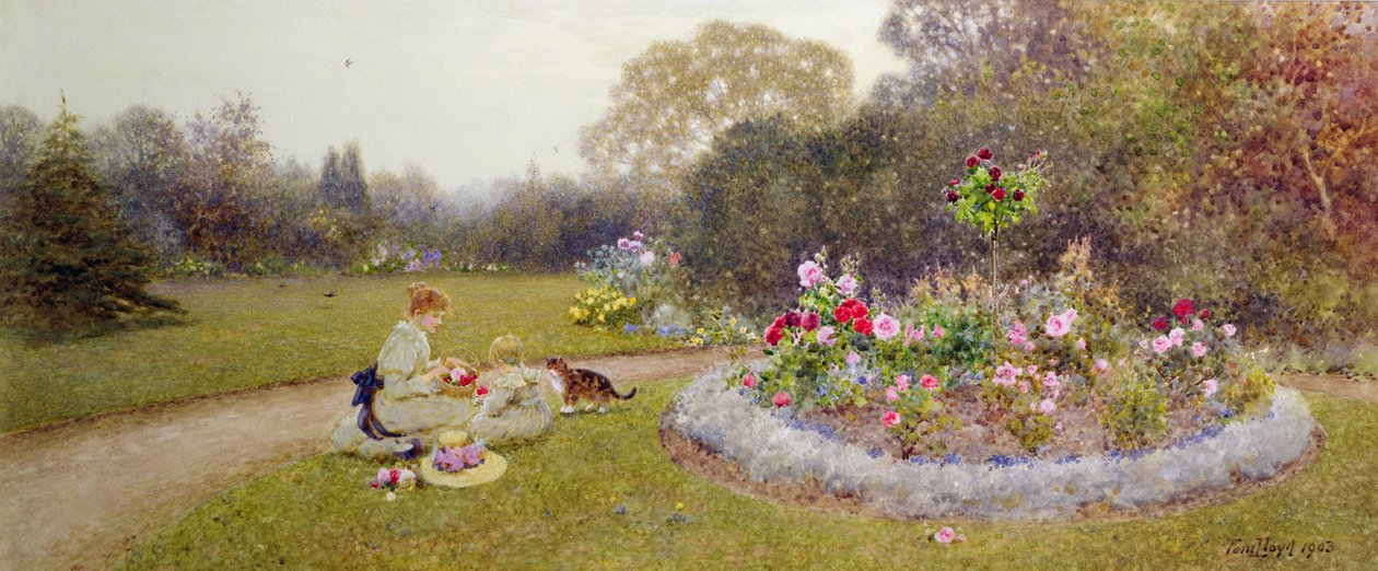 Ruusutarha, 1903 tekijältä Thomas James Lloyd
