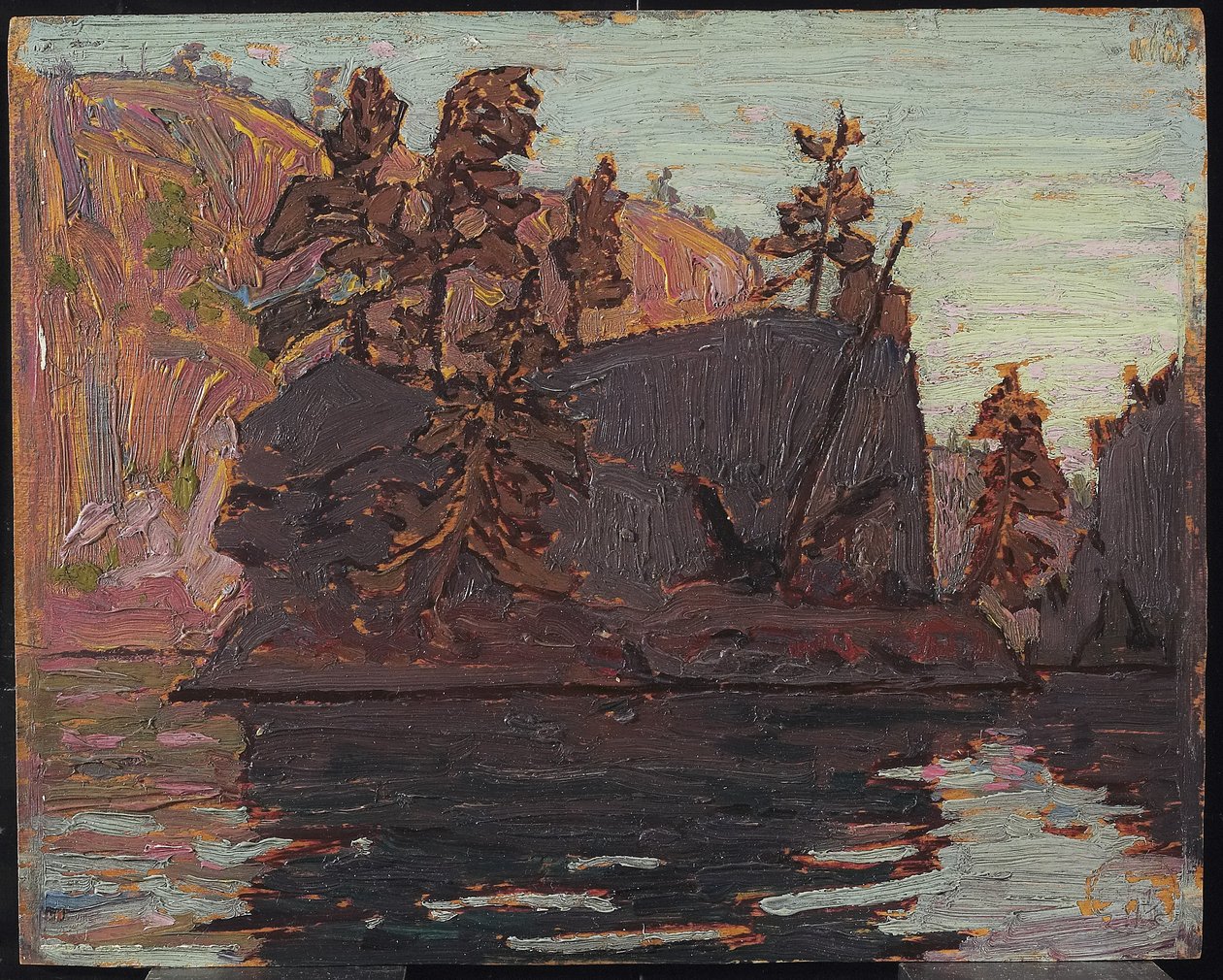 Petawawa Gorges, 1916 (öljy puulevylle) tekijältä Tom Thomson