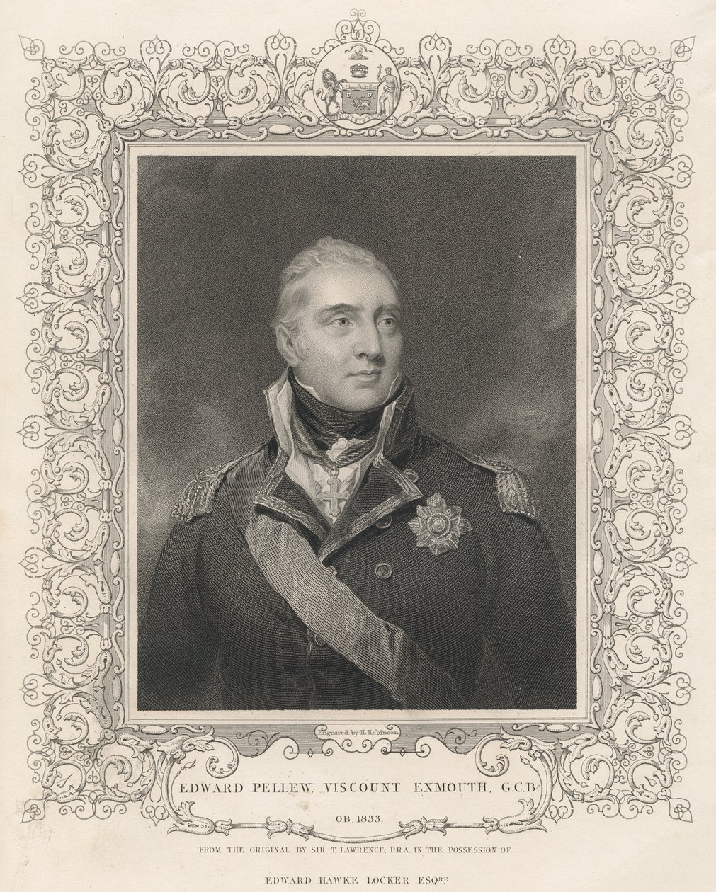 Amiraali Sir Edward Pellew, n. 1810 tekijältä Thomas Lawrence