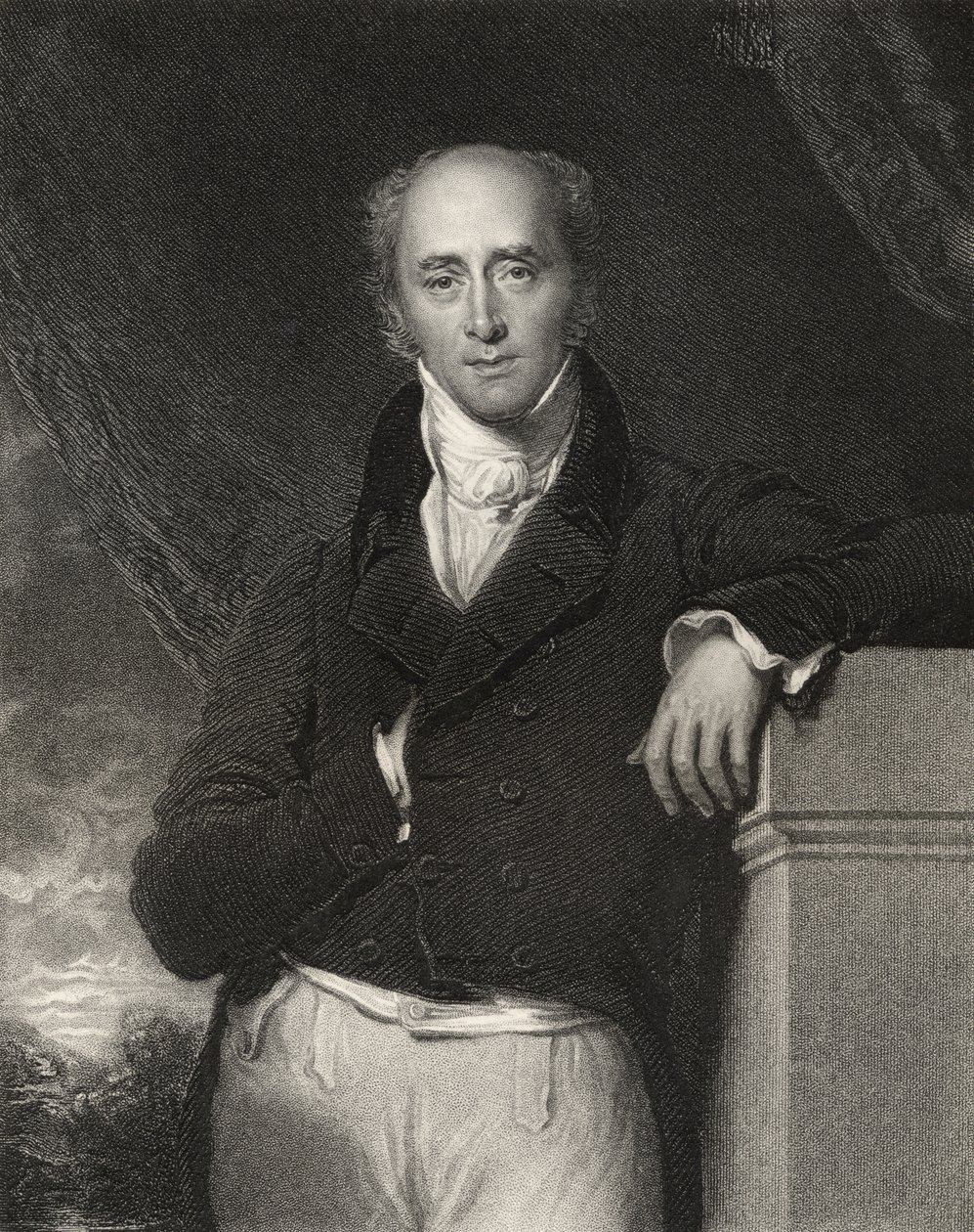 Charles, 2nd Earl Grey, kaiverrettu J. Cochran, National Portrait Gallerysta, osa III, julkaistu noin 1835 tekijältä Thomas Lawrence