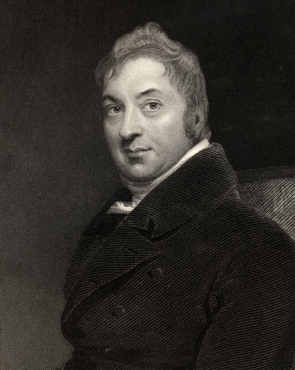 Edward Jenner, kaivertaja W.H. Mote, teoksesta "The National Portrait Gallery, Volume III", julkaistu noin vuonna 1820. tekijältä Thomas Lawrence