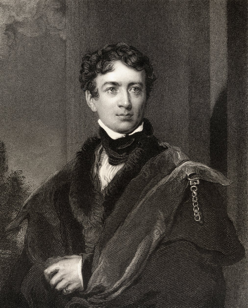 John George Lambton, 1st Earl of Durham, kaiverrettu John Cochranin (fl.1821-65), National Portrait Gallerysta, osa IV, julkaistu noin 1835 tekijältä Thomas Lawrence