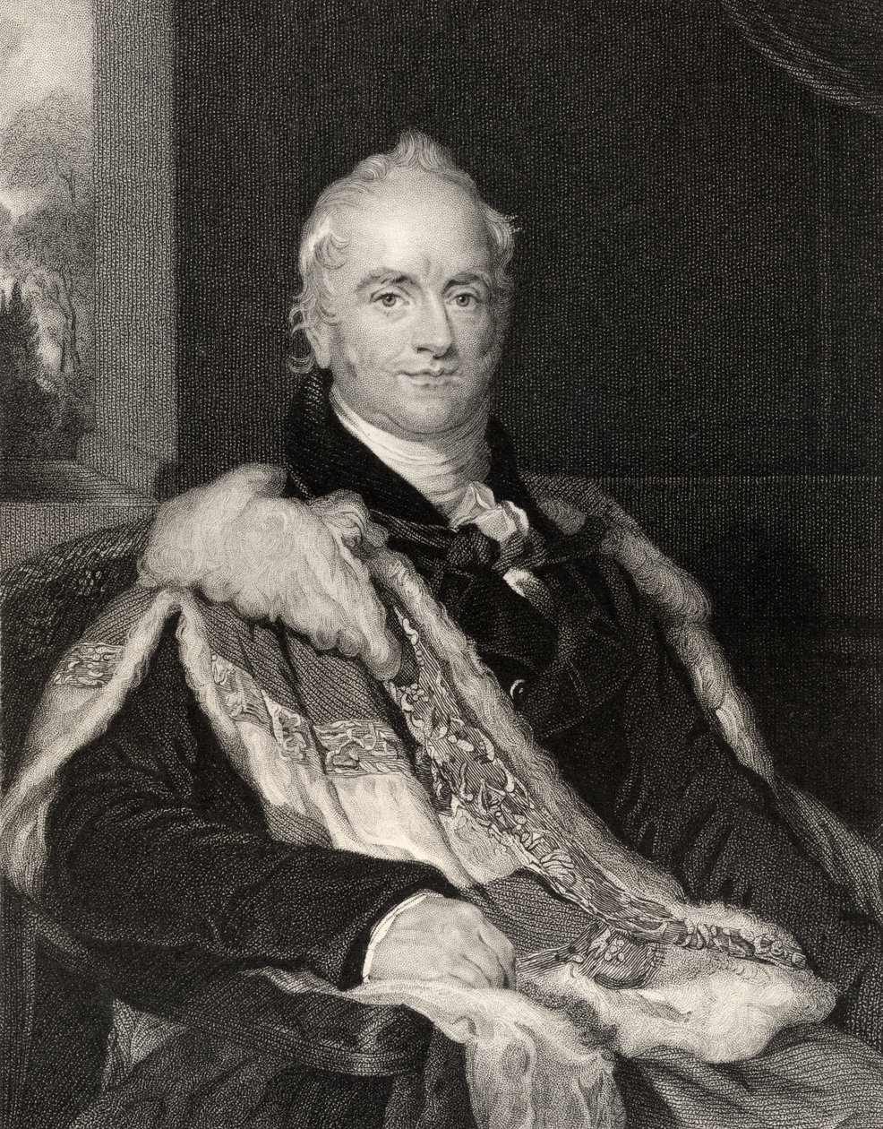 Nicholas Vansittart, kaiverrus T.A. Dean (fl.1773-1830) National Portrait Gallerysta, osa III, julkaistu noin 1835 tekijältä Thomas Lawrence