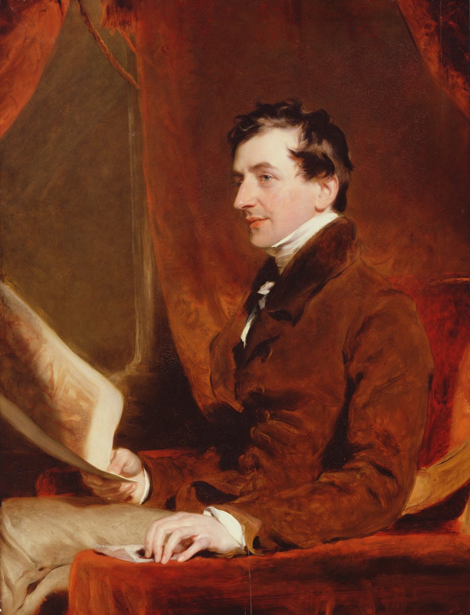 Samuel Woodburnin muotokuva, n. 1820 tekijältä Thomas Lawrence